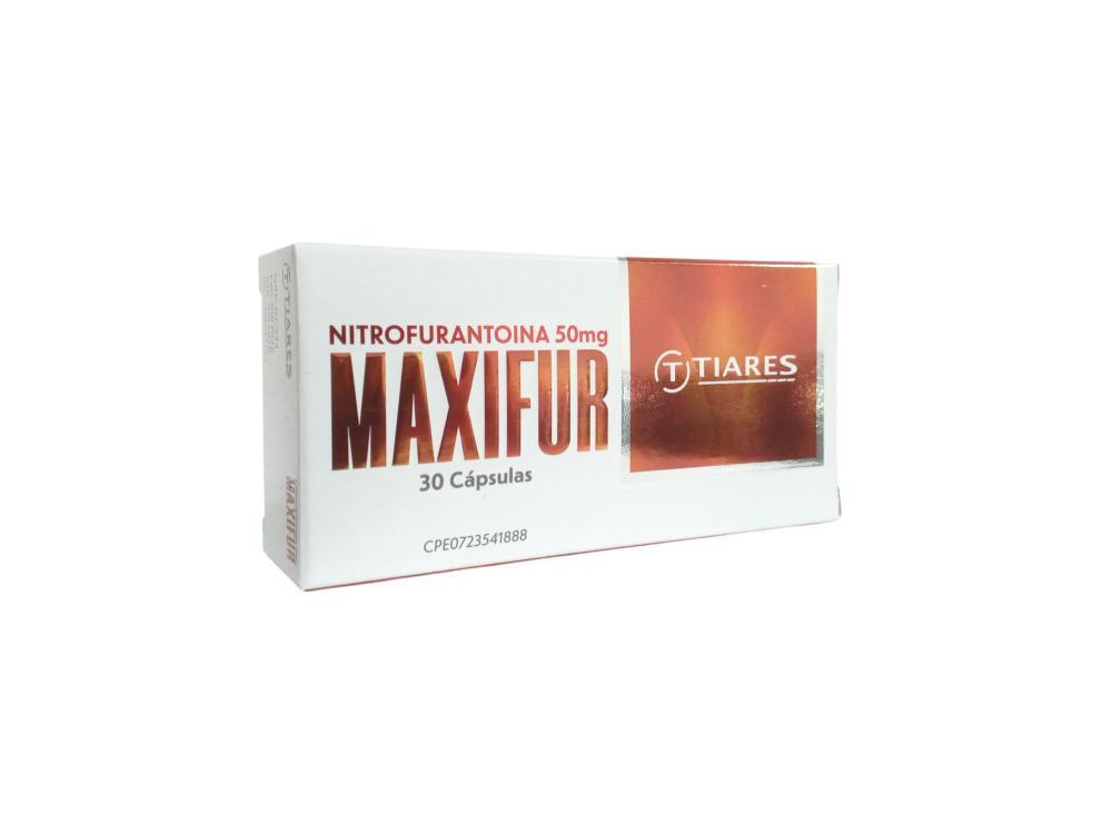 MAXIFUR NITROFURANTOINA 50 MG X 30 CAP (MACRODANTINA/URODANTINA)
