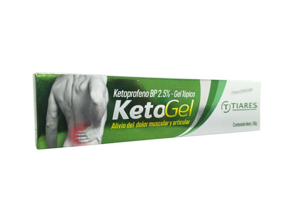 KETOGEL KETOPROFENO BP 2.5% GEL TOPICO X 30 GR TIARES