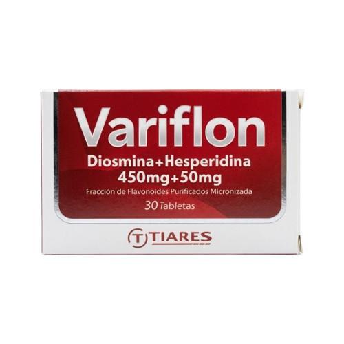 VARIFLON DIOSMINA 450MG-HISPERIDINA 50MG 30TAB TIARES 