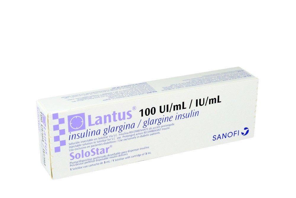 LANTUS 100U/ML INSULINA GLARGINA  SOLOSTAR 3ML SANOFI
