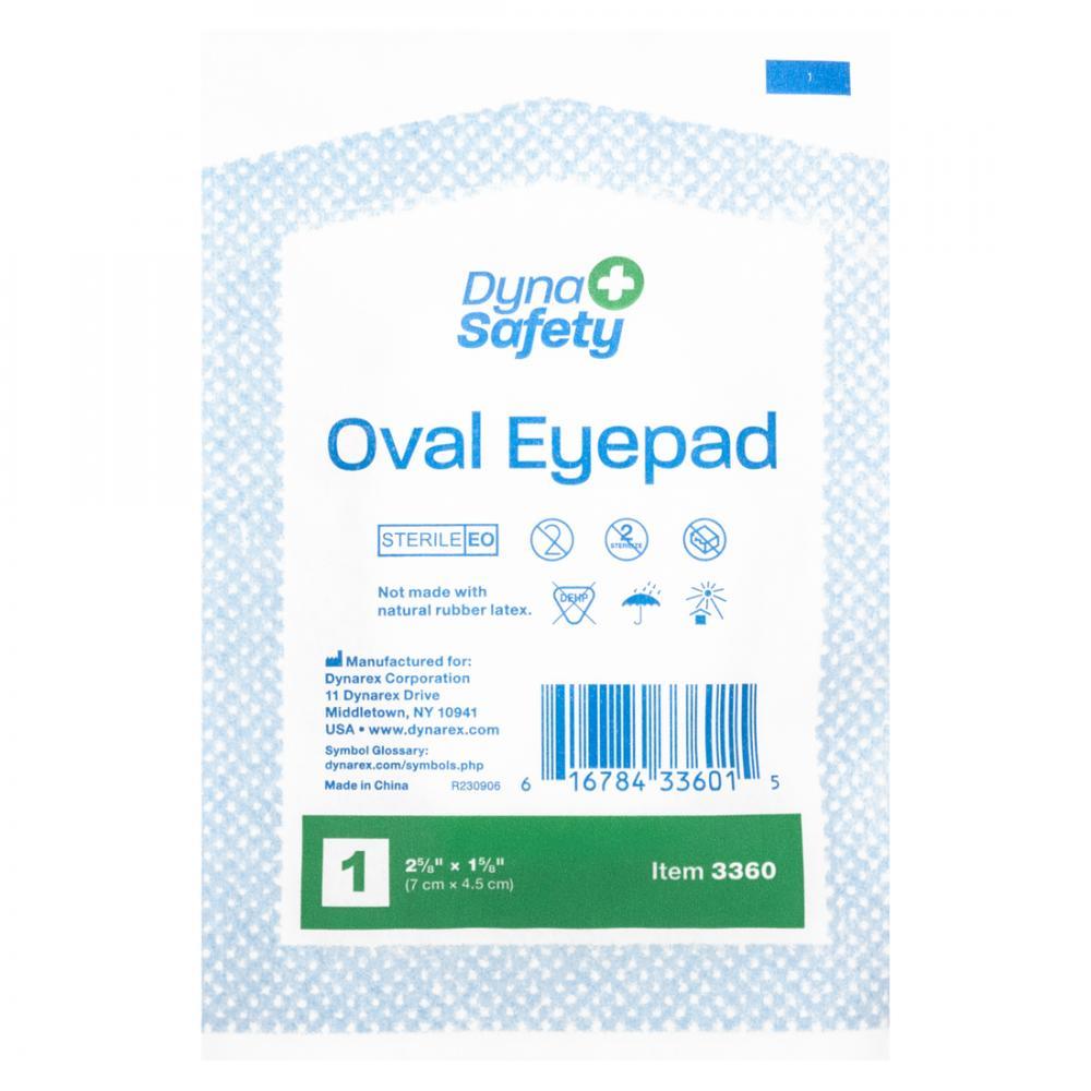 OVAL EYEPAD 7CM X 4.5CM APOSITO OCULAR DINA SAFETY