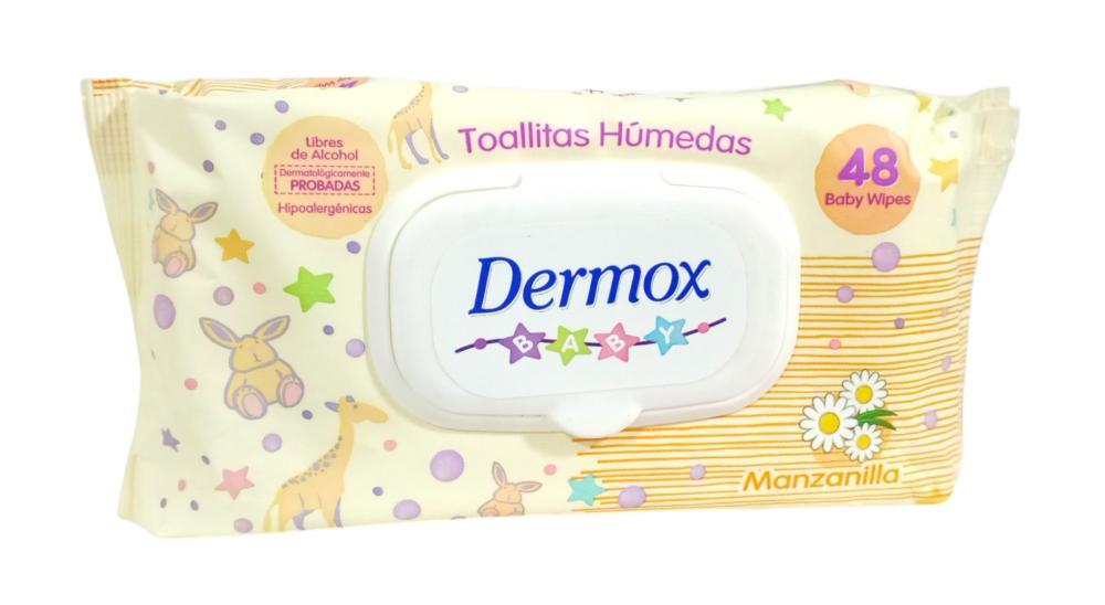 DERMOX TOALLAS HUMEDAS MANZANILLA 48 UND