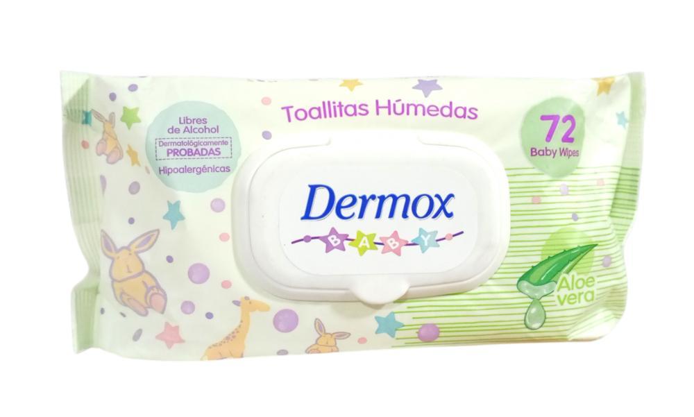 DERMOX TOALLAS HUMEDAS ALOE VERA 72 UND