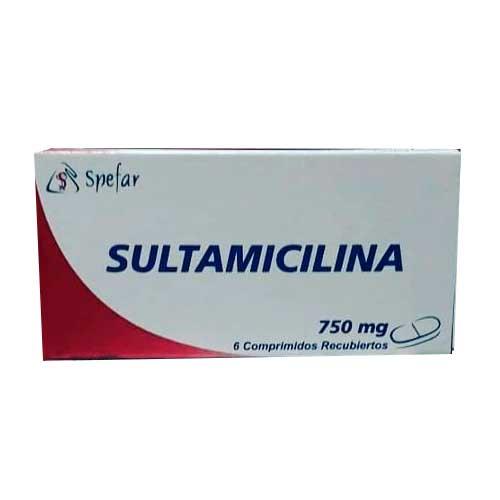 SULTAMICILINA 750 MG X 6 COMP (SULAMP/ SUMITAN/ UNASYN) SPEFAR