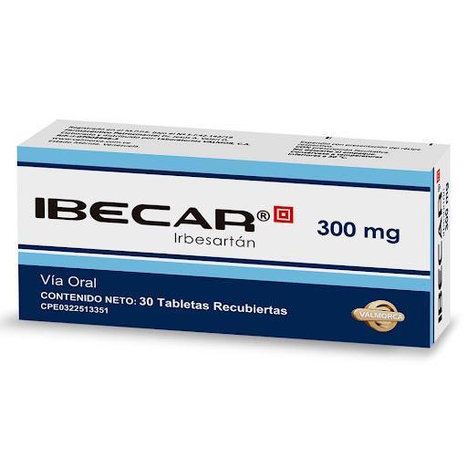IBECAR 300MG 30 TAB REC (IRBESARTAN, APROVEL) VALMORCA
