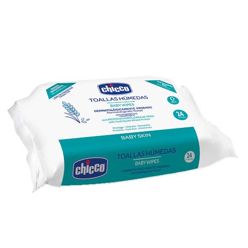 CHICCO TOALLAS HUMEDAS BABY WIPES X 24 UNID 