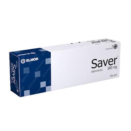 SAVER AZITROMICINA 500 MG 5 COMPRD