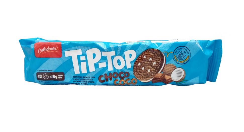 TIP TOP CHOCO COCO GALLETA 48 X 96G