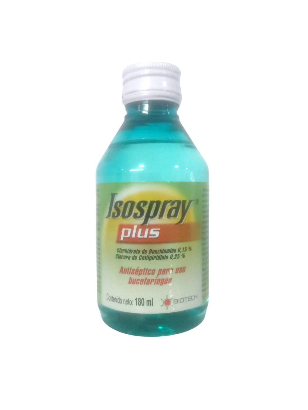 ISOSPRAY BENCIDAMINA 0.15 % CETILPIRIDINO 0.25 % SOL 180 ML (TANTUM/ FLODONT/ AZUTAN)