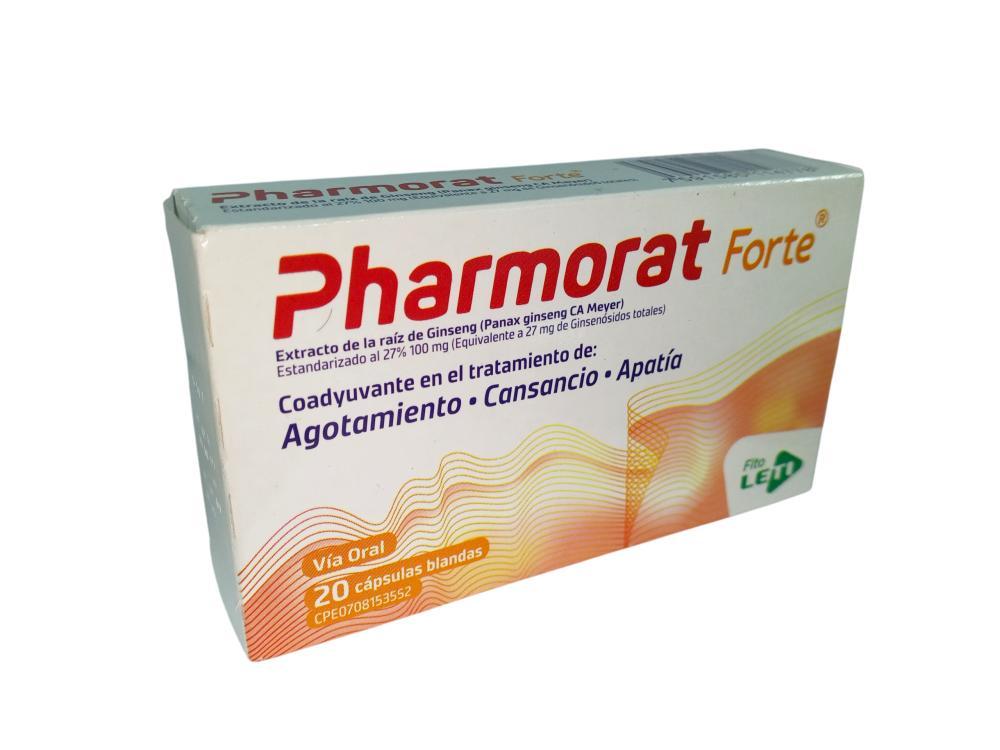 PHARMORAT FORTE GINSENG/VIT/MIN (ENERGYVIT) X 20 CAP BLANDAS LETI