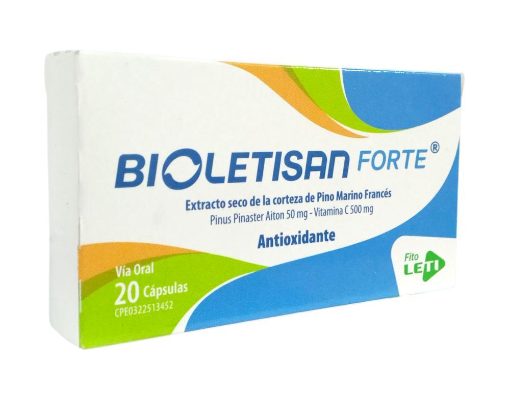 BIOLETISAN FORTE 20 CAPS (PINUS PINASTER AITON 50MG-VIT C 500MG) LETI