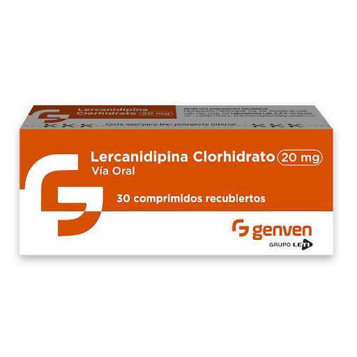LERCANIDIPINA CLORHIDRATO 20 MG X 30 COM REC