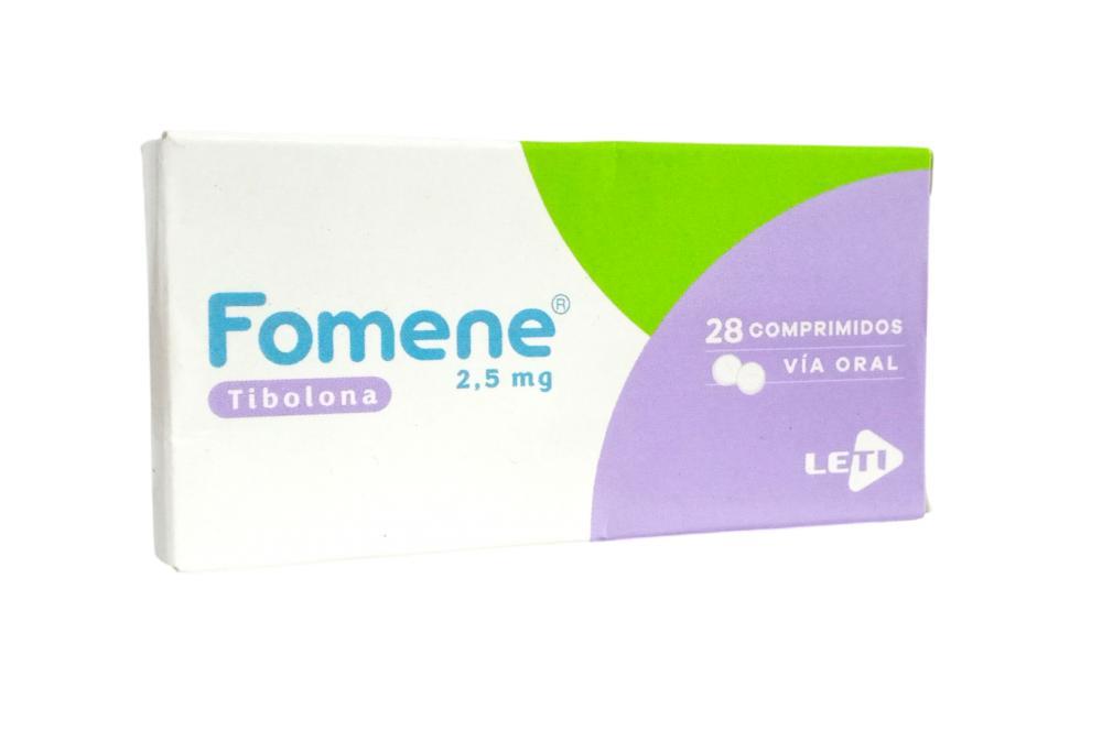 FOMENE TIBOLONA 2.5 MG X 28 COMPRD (CLINDELLA/FITOESTROGENO)