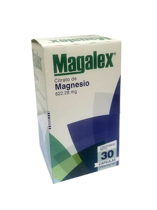 MAGALEX CITRATO DE MAGNESIO 622.28MG X 30 CAPS