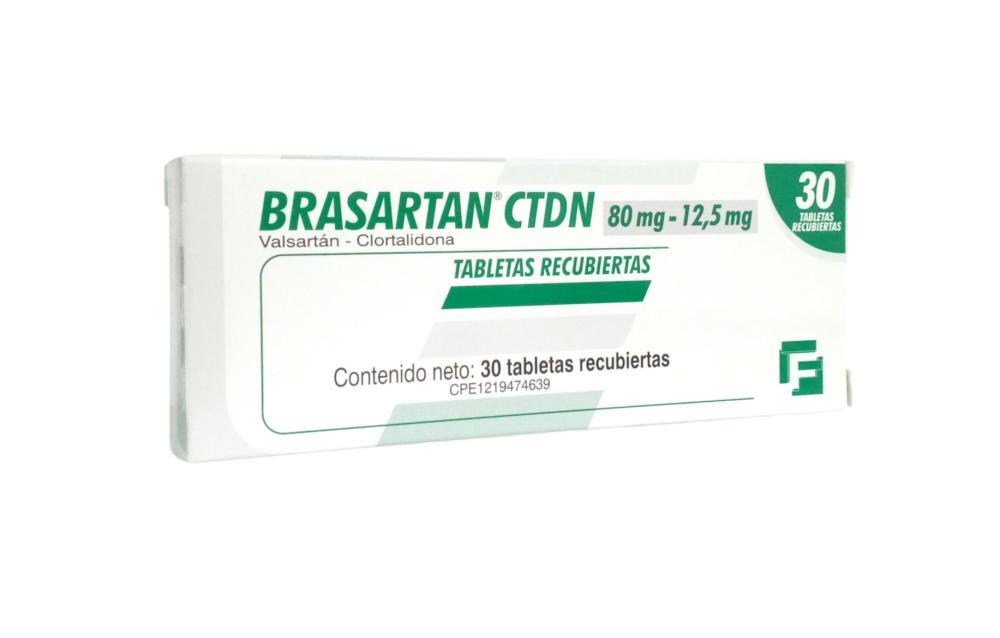 BRASARTAN CTDN VALSARTAN - CLORTALIDONA 80MG/12.5MG X 30 TAB (DIOVAN/VALPRESAN)