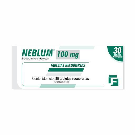 NEBLUM 100MG 30TAB (SACUBITRILO 48.6MG, VALSARTAN 51.4MG)
