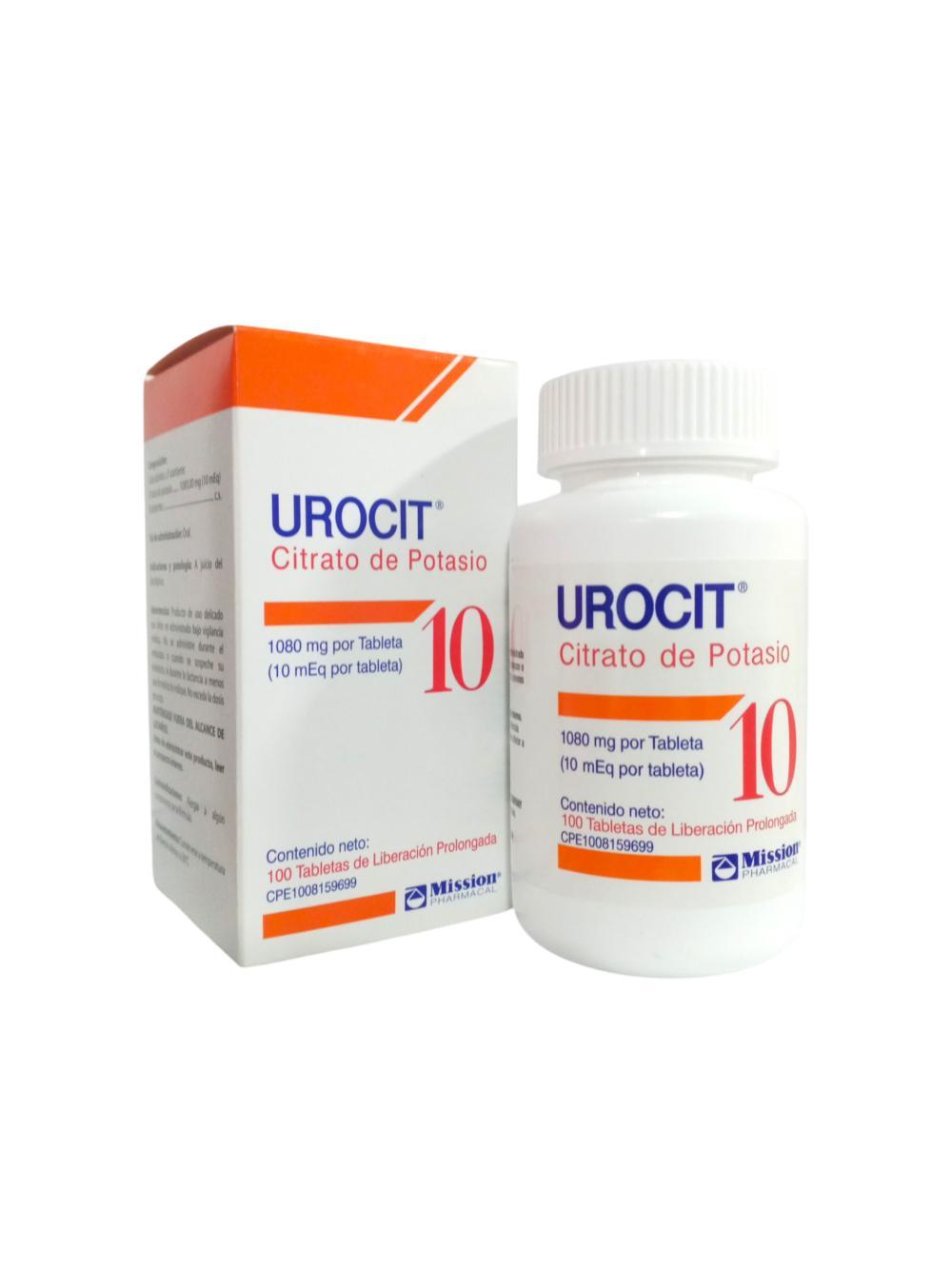 UROCIT CITRATO DE POTASIO 1080 MG 10 MEQ 100TAB