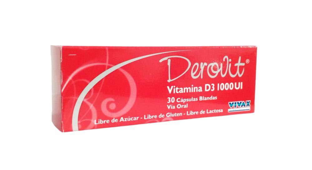 DEROVIT 1000UI 30 CAPS BLANDAS (VITAMINA D3) VIVAX 