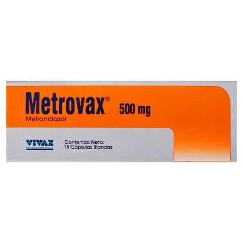 METROVAX METRONIDAZOL 500 MG 15 CAPS BLANDAS 