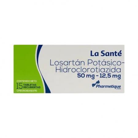 LOSARTAN POTASICO HCT 50/12.5MG 15TAB LA SANTE