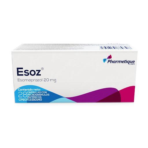 ESOZ ESOMEPRAZOL 20 MG X 28 CAP PHARMETIQUE