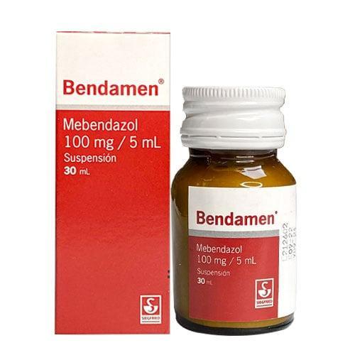 MEBENDAZOL 100 MG / 5 ML X 30 ML SUSP ORAL (BENDAMEN/ BRIPERIN) SIEGFRIED