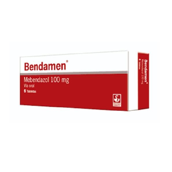 BENDAMEN MEBENDAZOL 100 MG X 6 TAB