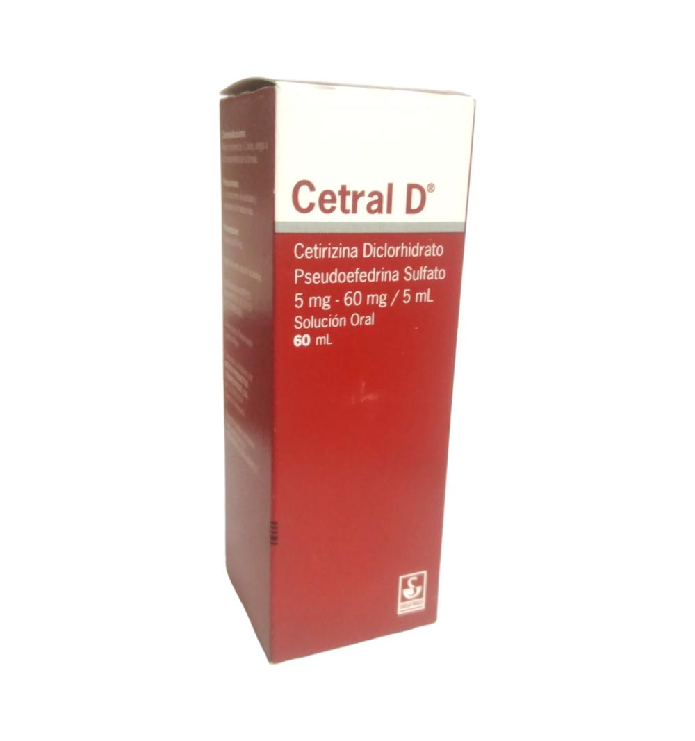CETRAL D CETIRIZINA / PSEUDOEFEDRINA  5MG-60MG/5ML 60 ML JBE