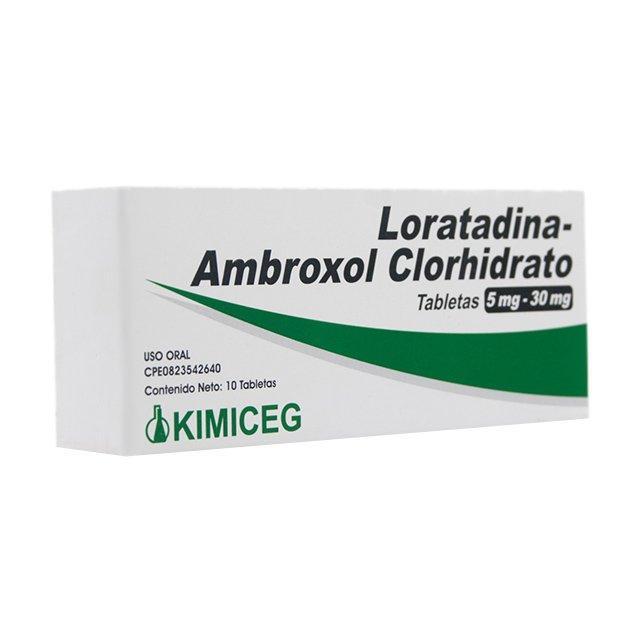 LORATADINA-AMBROXOL 5MG-30 MG X 10 TAB (AMBROCLAR/BROLAT/MUCLAR)