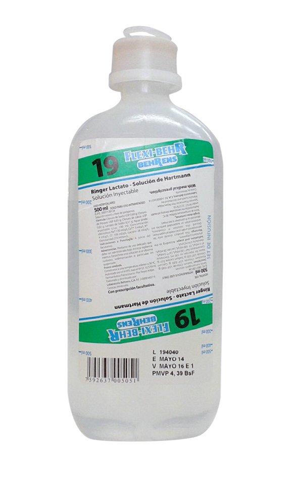 SOLUCION N°19 RINGER LACTATO (HARTMAN) 500ML BEHRENS