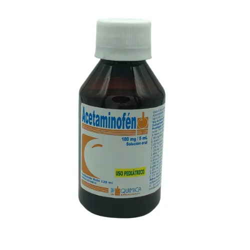ACETAMINOFEN 180MG/5ML SOL ORAL PED 120 ML BIOQUIMICA