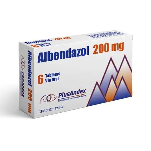ALBENDAZOL 200MG X 6 TAB (ALBEZOL/ ALBICAR/ ZENTEL) PLUSANDEX