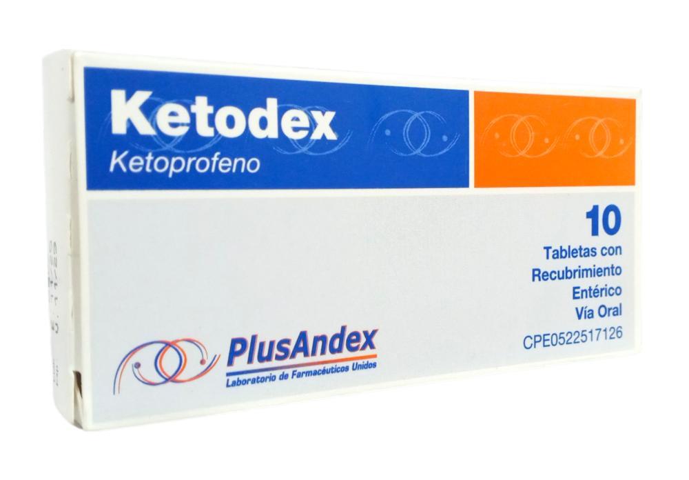 KETODEX KETOPROFENO 100 MG X 10 TAB (DOLOMAX KELFEN)