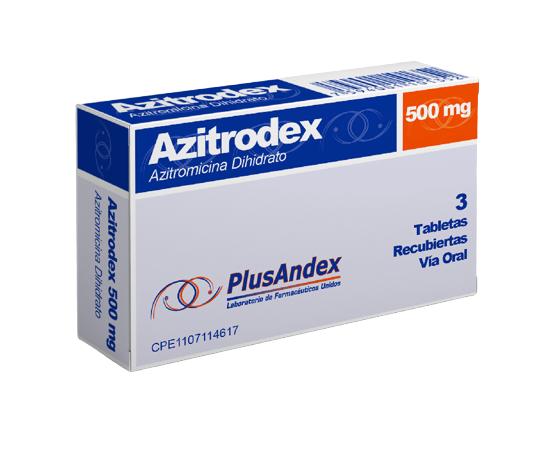 AZITRODEX AZITROMICINA 500MG X 3 TAB REC PLUSANDEX