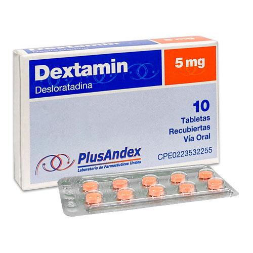 DEXTAMIN DESLORATADINA 5 MG X 10 TAB REC PLUSANDEX (DESLORAT) PLUSANDEX