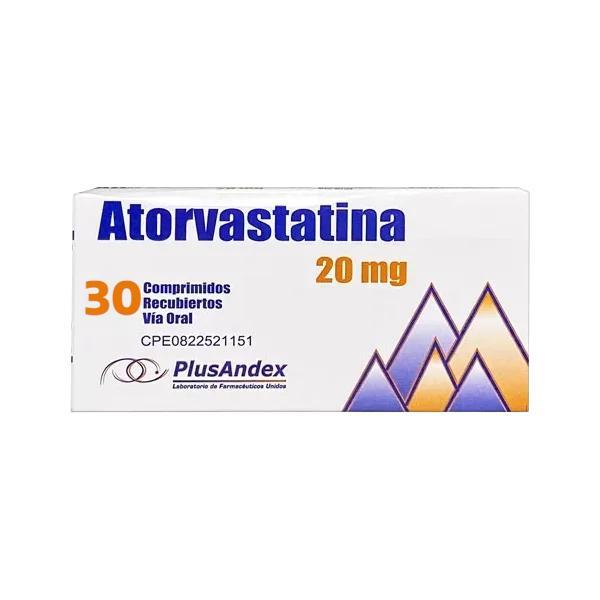 ATORVASTATINA 20 MG X 30 COM REC PLUSANDEX