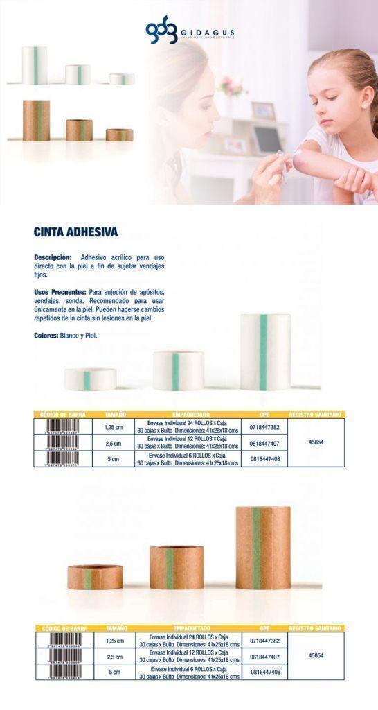 ADHESIVO QUIRURGICO BLANCO 5 CM X 5 YDS GIDAGUS
