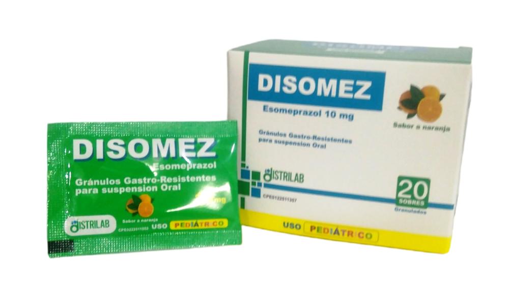 DISOMEZ ESOMEPRAZOL 10 MG X 1 SOB/GRAN DISTRILAB (ESOZ/EZOLIUM/NEXIUM/ULGARIN)