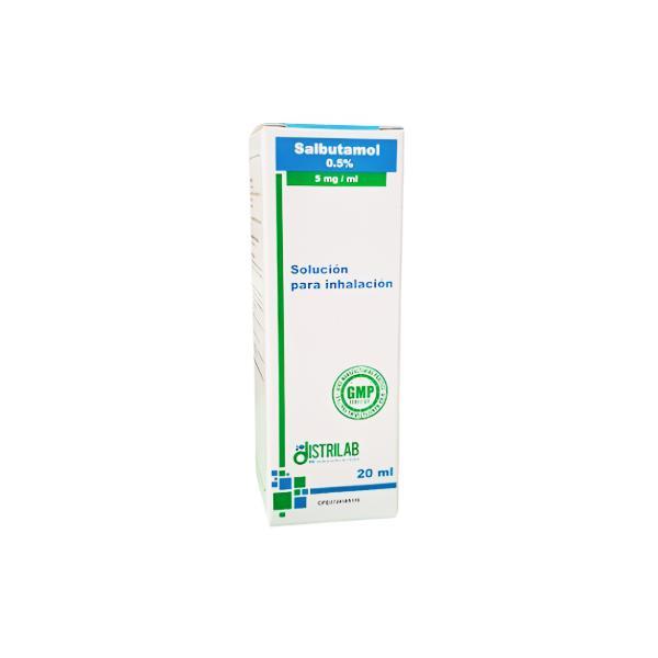 SALBUTAMOL SOL. P/INH. 0.5% 5MG/ML 20ML DISTRILAB