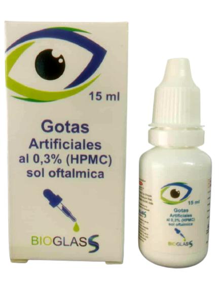 HIDROXIPROPILMETILCELULOSA 0.3 % LAGRIMAS ARTIFICIALES SOL OFT 15 ML BIOGLAS