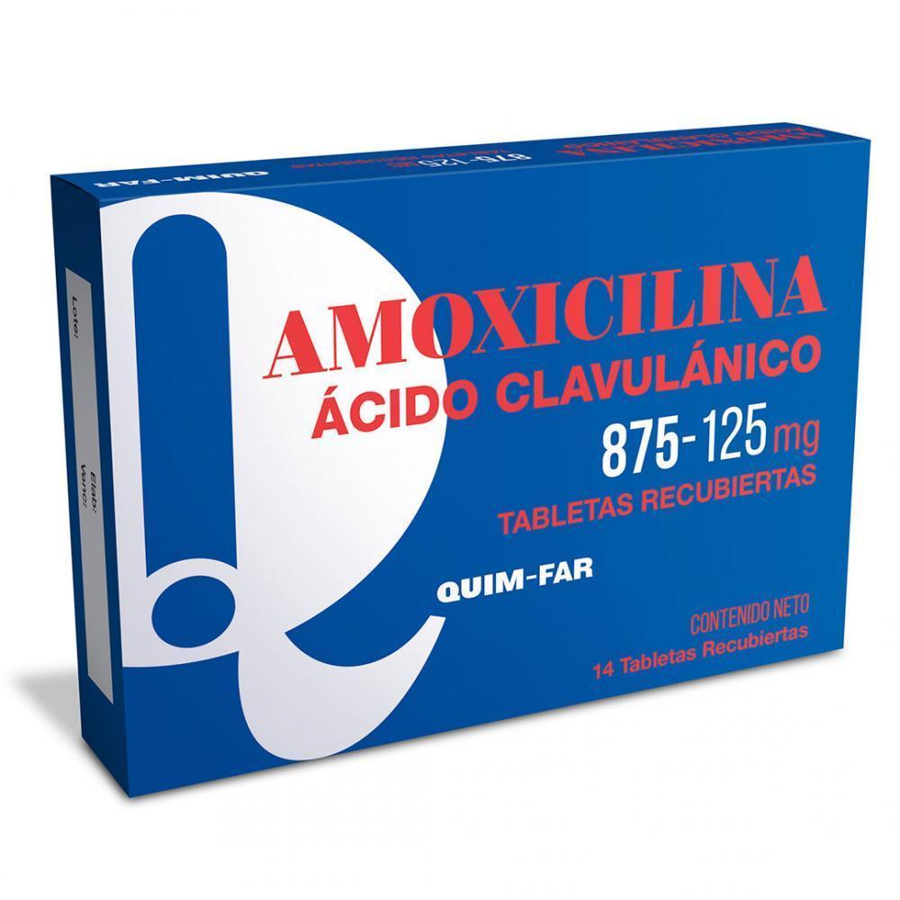 AMOXICILINA+ACIDO CLAVULANICO 500MG/125MG X 14 TAB REC (FULGRAM/ CURAM/ AUGMENTIN) QUIM-FAR