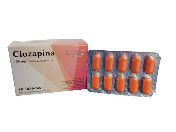 CLOZAPINA 100 MG X 30 TAB (LEPONEX NEMEA CLOZADEL LODUX DICOMEX TANYL)
