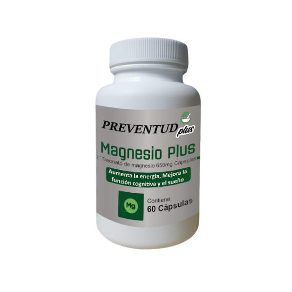 MAGNESIO PLUS TREONTO DE MAGNESIO 650MG 60CAPS PREVENTUD PLUS