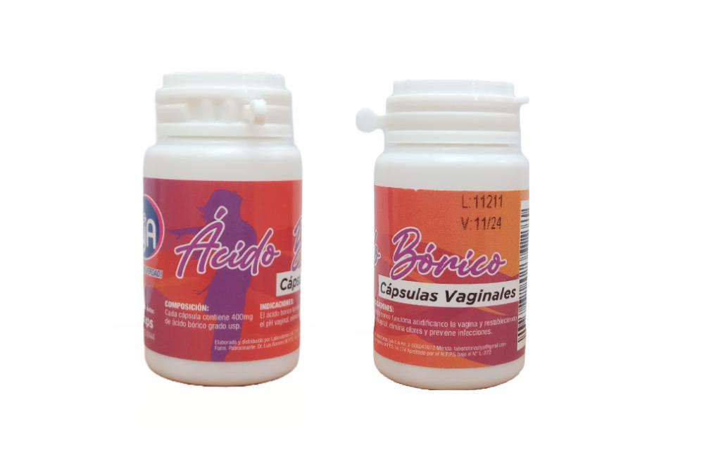 ACIDO BORICO 400 MG X 10 CAP VAGINAL LYA