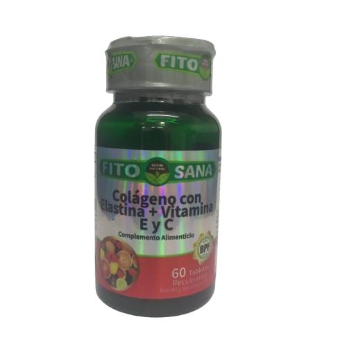 COLAGENO CON ELASTINA + VIT E + VIT C 480MG X 60 TAB FITOSANA