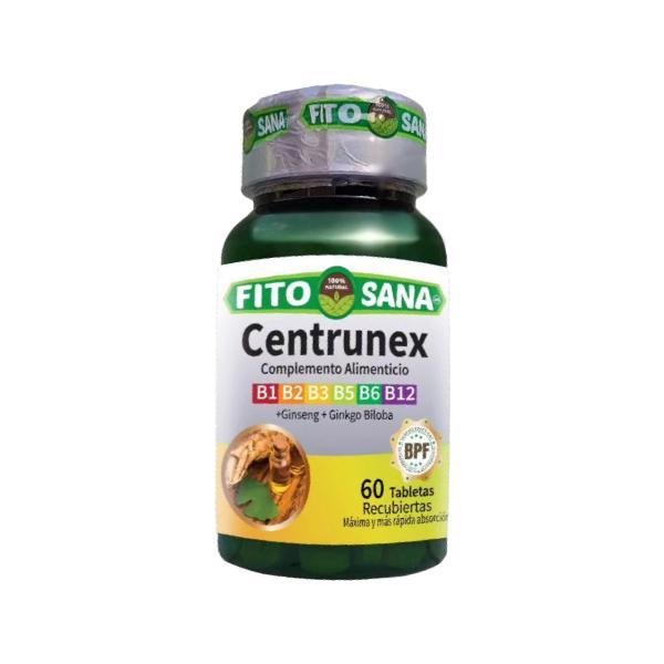 CENTRUNEX VIT B/ GINSENG/ GINKGO BILOBA X 60 TA REC FITOSANA
