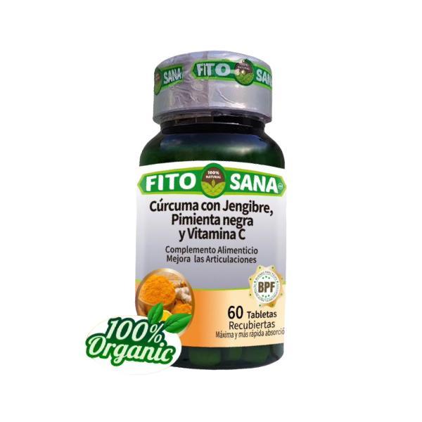 CURCUMA CON JENGIBRE 480MG 60TAB REC FITOSANA