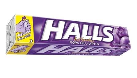 HALLS CARAMELOS MORA AZUL - LYPTUS 1 X 12