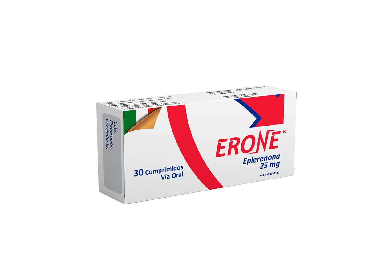 ERONE EPLERENONA 25MG X 30 COMP