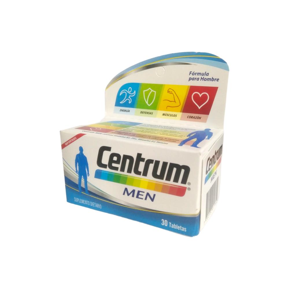 CENTRUM MEN MULTIVITAMINICO Y MINERALES X 30 TAB